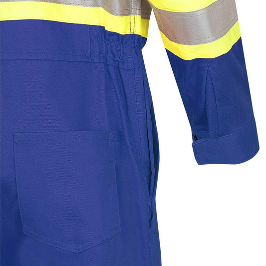 COVERALL SAF Men SZ 42 ROYAL BL COTTON - Work Clothing - Hercules Lifting