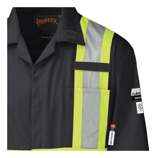 COVERALL SAF Men SZ 44 BK COTTON 10OZ - Work Clothing - Hercules Lifting