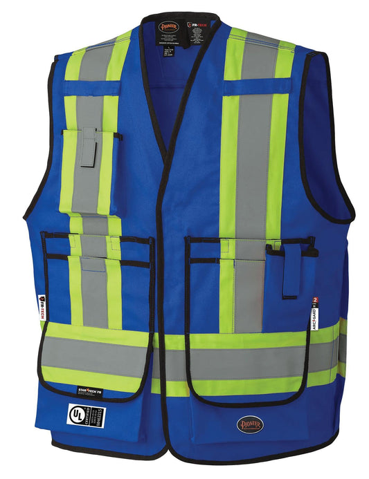 VEST SAF XL HI-VIZ ROYAL BL - Work Clothing - Hercules Lifting