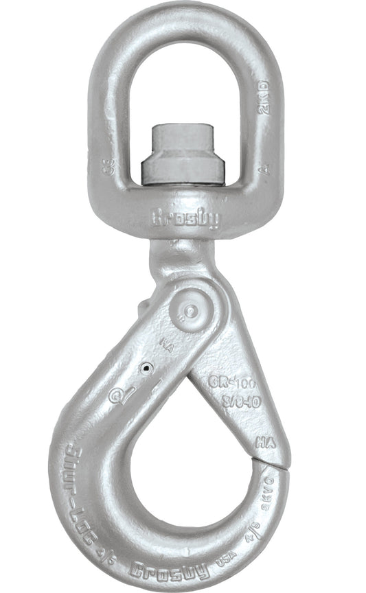 Crosby S-13326 SHUR-LOC Swivel Hooks with Bearing - Size 5/8 in - Hooks - Hercules Lifting