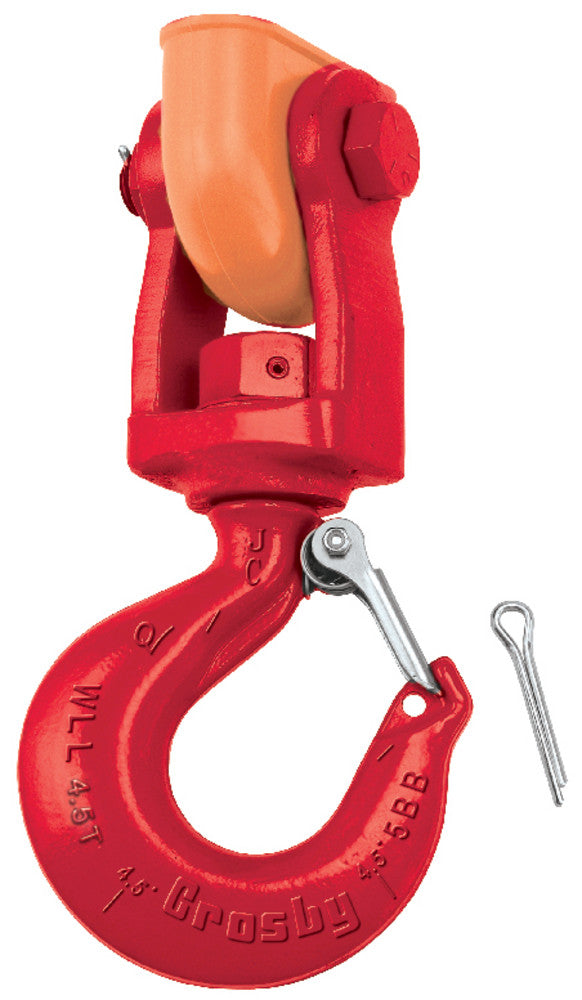 Crosby S-3319 Utility Swivel Hook - Size 7/8 to 1-1/16 in - Hooks - Hercules Lifting