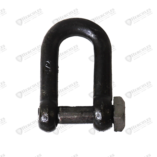 SHACKLE 3/8IN D BLACK C/W SQUARE HEAD PIN