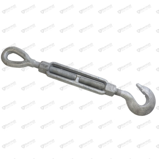 TURNBUCKLE 3/8X6 HOOK&EYE GALV