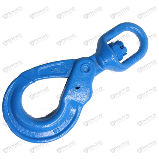 HOOK 1/2 SWIVEL SELF LOCKING W/BRASS BUS