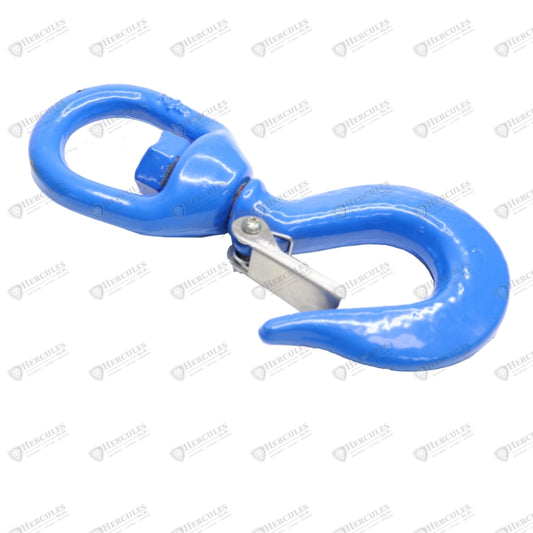 HOOK 7.5T SWIVEL W/LATCH BLUE