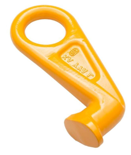 HOOK CONTAINER EYE RIGHT 45 DEG GR80 - Hooks - Hercules Lifting
