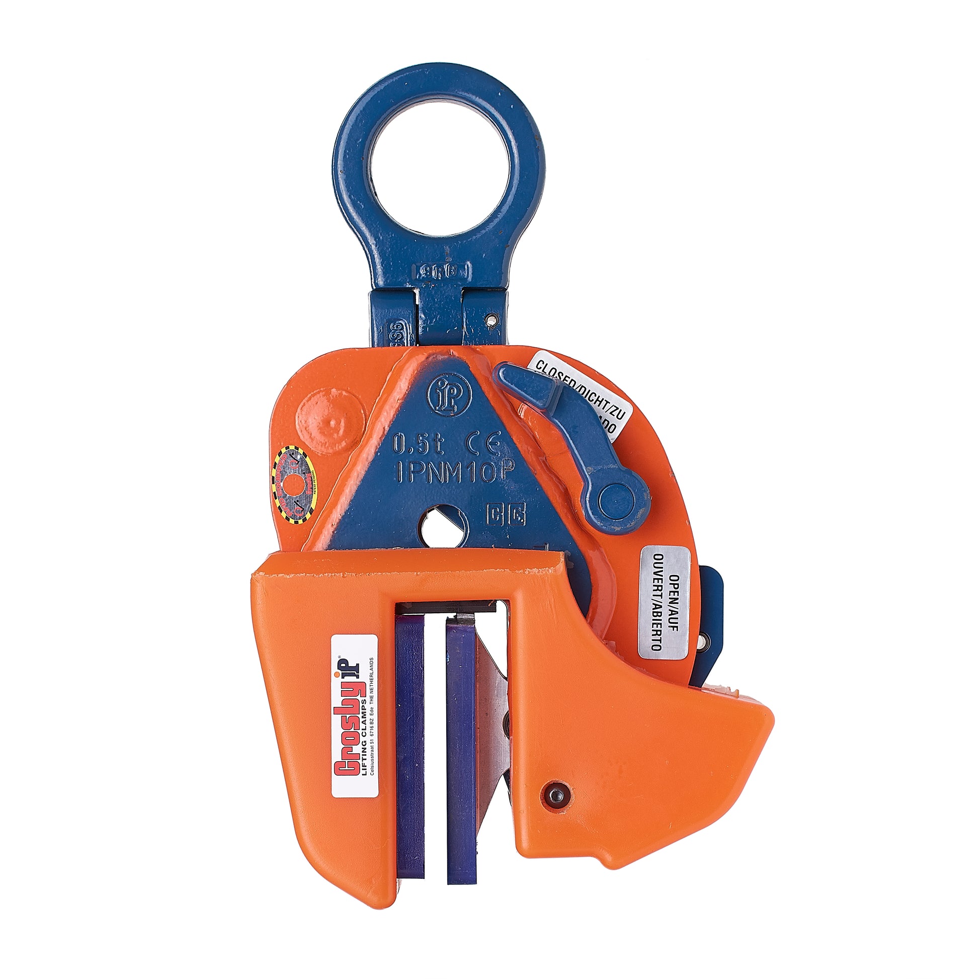 Crosby IPNM10P Non-Marring Vertical Lifting Clamp - 1 Ton - Plate Clamps - Hercules Lifting