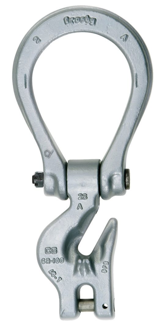 HOOK SGL 1/4IN 4300LB FGD ALY STL - Hooks - Hercules Lifting