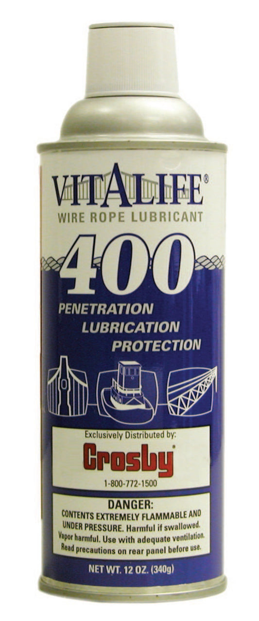 Crosby Vitalife 410 BIO-LUBE Wire Rope Lubricant - 12 ounces - Chain & Cable Lubricants - Hercules Lifting