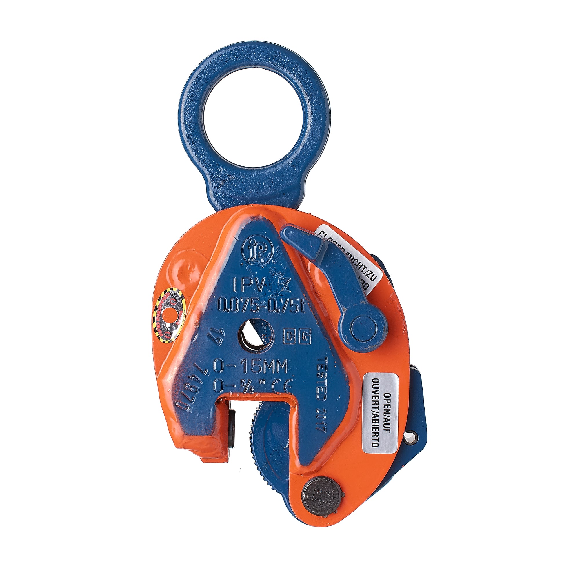 Crosby IP Model IPVUZ Vertical Lifting Clamps - 0.75 Ton - Plate Clamps - Hercules Lifting